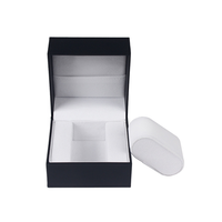 Boîte cadeau écologique personnalisée de luxe pour bijoux et montres, revêtement UV, matériaux recyclés, logo couleur personnalisé, doublure en éponge