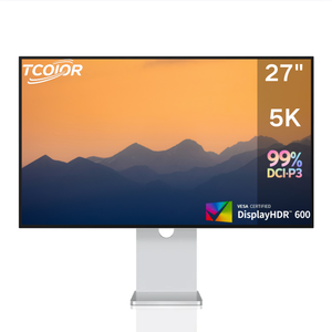 알루미늄 모니터 27인치 5K 모니터 USB-C 전원 공급 65W 사진 촬영 비디오 편집 애니메이션 <span class=keywords><strong>3D</strong></span> 모델링 렌더링용 - Product Image 1