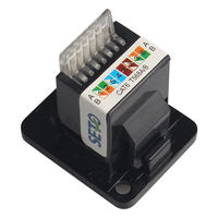 Conector de red hembra de montaje en Panel tipo D Rj45 conector de datos de módulo Cat6 de montaje de enchufe de Panel Mental
