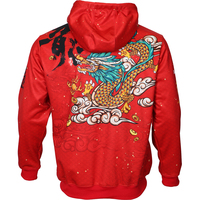 Ropa Deportiva Personalizada con Cremallera, Tejido Softshell Grueso y Estampado de Dragón, Disfraces de Navidad, Estampados de Animales del Zodíaco