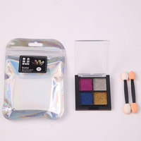 Fire Cross Border nail art quatre couleurs Aurora Powder Solid Magic Mirror poudre super flash nail poudre