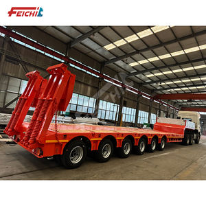 <span class=keywords><strong>6</strong></span> essieux 40ft 60ft transport 30-100 <span class=keywords><strong>tonnes</strong></span> pompable 16m équipement lourd <span class=keywords><strong>remorque</strong></span> à plat lowbed - Product Image 6