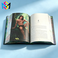 Service d'impression de livres à couverture rigide avec bords pulvérisés, papier offset fantaisie couleur personnalisée et pelliculage à chaud doré pour les acheteurs en gros