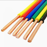 Cable Eléctrico de Cobre Aislado en PVC, Cable de Alimentación de Bajo Voltaje, Flexible, de un Solo Núcleo, para Instalación en Interiores