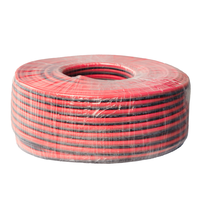 Fil de cuivre étamé torsadé parallèle 8 AWG à 2 conducteurs rouge et noir, résistant à la chaleur 200°C, en caoutchouc silicone 600V