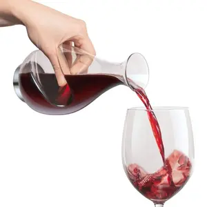 แก้วบอโรซิลิเกตใสแบบเป่าด้วยมือ,ที่จ่ายไวน์วิสกี้ขวดเหล้าดีไซน์ใหม่