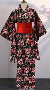Robe <span class=keywords><strong>Yukata</strong></span> pour femmes de haute qualité, style japonais traditionnel, imprimé floral Sakura, estampage à chaud doré, été - Product Image 3