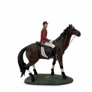 Trofeo Equestre in Resina WeiVista, Statuetta Premio per Equitazione, Statua di Cavaliere per Competizioni - Product Image 1