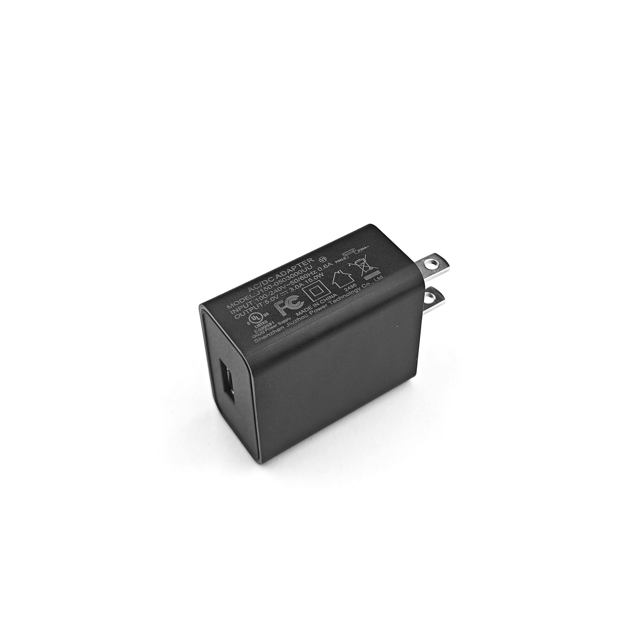 5v3a power adapter in black