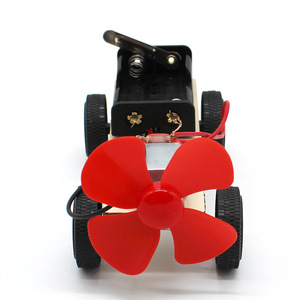 Kit d'expériences scientifiques, voiture à vent en bois, jouet éducatif à monter soi-même pour enfants de 7 à 9 ans, avec moteur et hélice, commande manuelle - Product Image 5