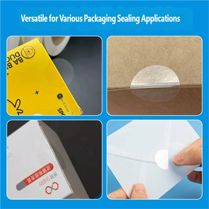 สติกเกอร์ซีลใสแบบแผ่นกลม ป้องกันการแกะ ฉีกขาด หรือเปลี่ยนแปลง  สำหรับบรรจุภัณฑ์อาหาร เครื่องดื่ม และเครื่องสำอาง - Product Image 6