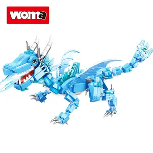 Blocos de construção de dinossaurios, brinquedo woma estudante mundo jurássico dragon legend montar tijolos