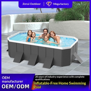 <span class=keywords><strong>Piscina</strong></span> Infantil Inflable Plegable de PVC+Lámina con Esquinas Redondeadas Rectangulares para Uso Familiar al Aire Libre - Product Image 5