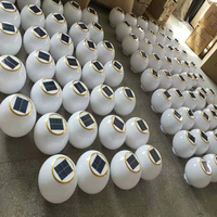Lampes solaires d'extérieur pour piliers, portails, jardins, lampadaires sphériques de 250 mm pour villas, parcs, poteaux, lampes décoratives LED pour aménagement paysager