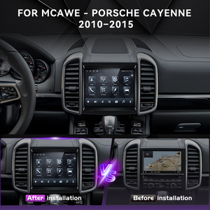 Autoradio Android Podofo 8,4 pouces 8 cœurs Qualcomm double système 4+64 Go pour Porsche Cayenne 3.1 2010-2015 avec 4G LTE / DSP OEM d'usine - Product Image 5
