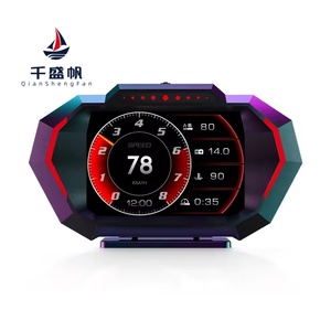 Y8NHUD P24 Afficheur tête haute (HUD) pour voiture, ordinateur de conduite, détection, modification universelle, compteur de vitesse OBD, inclinomètre, huile - Product Image 1