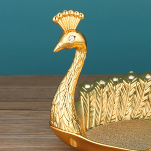 Swan Fruit Platter Home Metal <strong>Retro</strong> <strong>Decorative</strong> Plate Creative Snack Plate Candy Display Ornament - Product Image 4