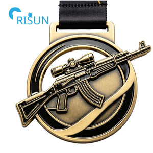 Medalla Deportiva Personalizada Grabable para Tiro con Pistola Neumática, Rifle de Aire, Deportes de Tiro, Medallón Personalizado para Rifle - Product Image 4