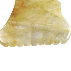 Masajeador Facial de Piedra de Citrino Amarillo, Herramientas <span class=keywords><strong>Faciales</strong></span> con Logotipo, Piedra de Masaje de Jade Guasha <span class=keywords><strong>para</strong></span> la Piel - Product Image 6