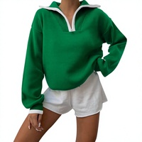 Pull en Coton Tricoté Acrylique Personnalisé OEM ODM avec Demi-Zip Style Universitaire Alpha Kappa Sorority pour Femme – Vente en Gros