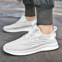 Baskets basses tendance pour hommes 2025 – Nouveauté, respirantes, en maille, pour le sport et la course, grandes tailles (jusqu'au 46)