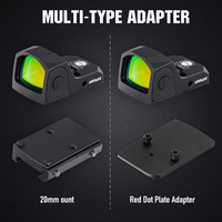Viseur Tactique Réflexe Ohhunt OEM Mini Red Dot à 5 Niveaux de Luminosité et Points Multiples