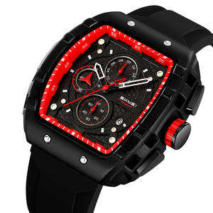 <span class=keywords><strong>Montre</strong></span> de Sport SKMEI 9341 Six Aiguilles avec Grand Cadran, Design Rectangulaire Creux Unique, <span class=keywords><strong>Montre</strong></span>-Bracelet à Quartz avec Chronographe <span class=keywords><strong>et</strong></span> Date Automatique - Product Image 4