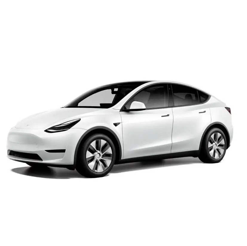 Reines Elektroauto Tesla Model Y Berühmte Marke auf dem weltweit besten Elektroauto der Welt