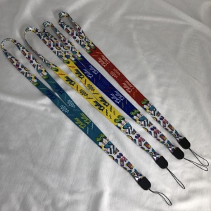 Customized Promotional Cheap <b>Polyester</b> Sublimation Printing Heat Transfer Hanging Around Neck Strap <b>Lanyards</b> with logo Custom - Product Image 2