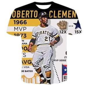 Spedizione Gratuita American Legend Roberto Clemente U.S. Baseball Uranus N. Maglietta Jersey 21 Lavorata a Maglia e Uncinetto, Design Casual Semplice - Product Image 5
