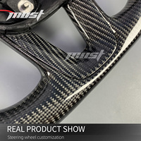 Volant personnalisé en fibre de carbone véritable avec LED pour Dodge Charger Challenger SRT R/T T/A 392 Demon 170 Hellcat 2013-2023