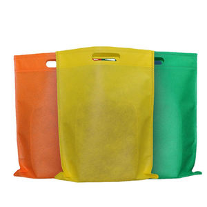 Sac de courses pliable simple en non-tissé Gahumi, couleur toile, impression de logo personnalisée, fermeture éclair, poignée d'épaule, taille moyenne pour - Product Image 3