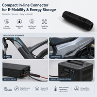 Connecteur mâle/femelle anti-étincelles à courant élevé QS10H 210A 500V PA66 UL94 V0, prise de batterie en cuivre nickelé pour vélo électrique
