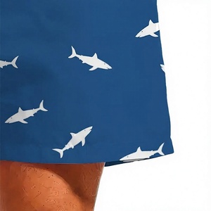 Shorts d'été décontractés exclusifs pour hommes, coupe décontractée, taille à cordon de serrage, tissu doux et décontracté, poches latérales, marque privée - Product Image 4