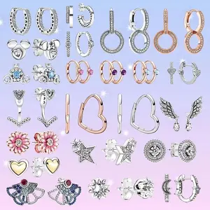 Fabricante de joyería etiquetas privadas 925 encanto pulsera diseñador inspirado Diy 925 dijes de plata para la fabricación de pulseras