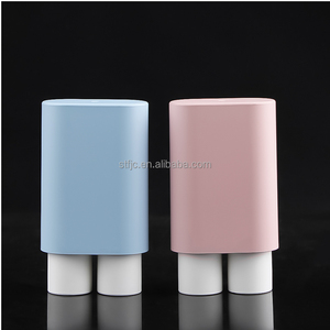 หลอดลิปแบบสองช่องใหม่ - ภาชนะบรรจุลิปสติก/ลิปบาล์มทรงกลมแบบเปล่าสำหรับเติมลิปกลอสและลิปสติกแบบน้ำ - Product Image 3
