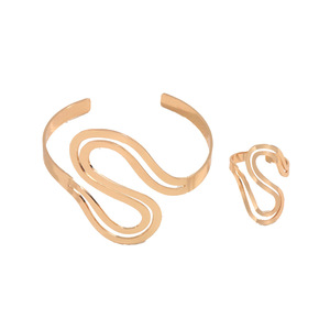 Jewelry <b>Set</b> Multi-layer Open Adjustable Serpentine Ring <b>Bracelet</b> <b>Set</b> Jewelry <b>Set</b> - Product Image 5