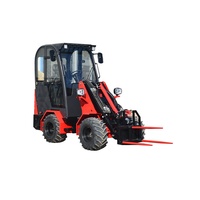 Chargeuse sur pneus télescopique 4x4 en promotion, homologuée CE EPA, mini-tracteur avec moteur Yanmar, transmission hydrostatique automatique 4x4