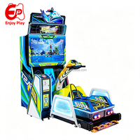 Machine de jeu d'arcade de course de bateaux à moteur avec simulateur de mouvement, 8 joueurs, pour intérieur, avec système de rédemption de tickets, certifiée CE, vente en gros pour centre de jeux