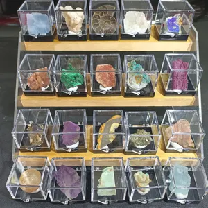 Hot Selling Raw Stone Mineral Box Reiki Healing Crystal Specimens For Collection