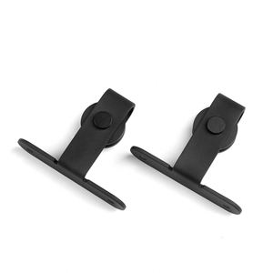 Kit de Herrajes WEKIS en Forma de T para Puertas Correderas de Granero, Acero Industrial y Latón, para Hoteles Modernos, Apartamentos, Almacenes y Gabinetes, con Tornillos - Product Image 2