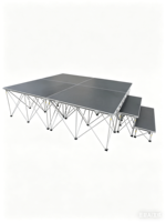 Plateforme de scène portable modulaire avec estrade en aluminium pour événements, concerts, mariages