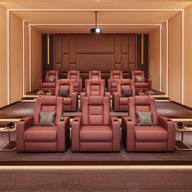 CY Customized Home Cinema Sofa Leather