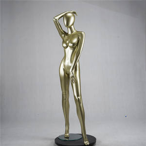 Maniquí Femenino <span class=keywords><strong>de</strong></span> Latón Color Dorado con Cabeza <span class=keywords><strong>de</strong></span> Huevo para Exhibición <span class=keywords><strong>de</strong></span> Ropa Interior Femenina, Precio <span class=keywords><strong>de</strong></span> Fábrica en China - Product Image 4