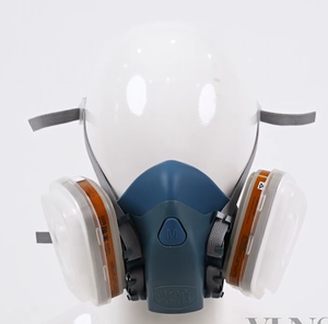 Masque de protection professionnel en silicone liquide MinPar 8900 fabriqué en Chine, confortable pour les travaux de peinture automobile - Product Image 2