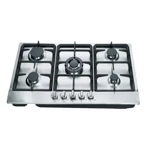 Kitchen appliances stainless steel panel gas cooker