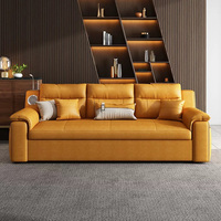 Canapé-lit pliant multifonctionnel moderne en tissu de luxe avec espace de rangement pour salon et chambre