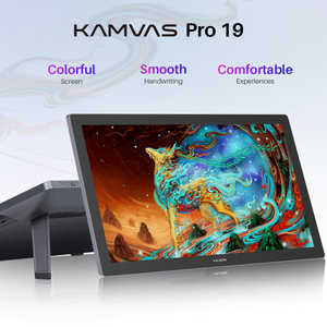 Moniteur de <span class=keywords><strong>dessin</strong></span> numérique HUION 18,4 pouces, 16384 niveaux de pression, stylet interactif avec écran tactile Kamvas <span class=keywords><strong>Pro</strong></span> 19 - Product Image 1