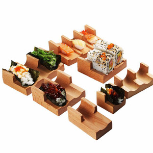 Soporte Profesional Premium de Madera Natural Sostenible para <span class=keywords><strong>Sushi</strong></span> y Tacos, Exhibidor <span class=keywords><strong>Creativo</strong></span> Japonés para Rollos Hechos a Mano, Resistente - Product Image 5