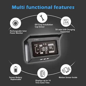 Truck Tire Pressure Gauge Digital Tire Pressure Monitoring System